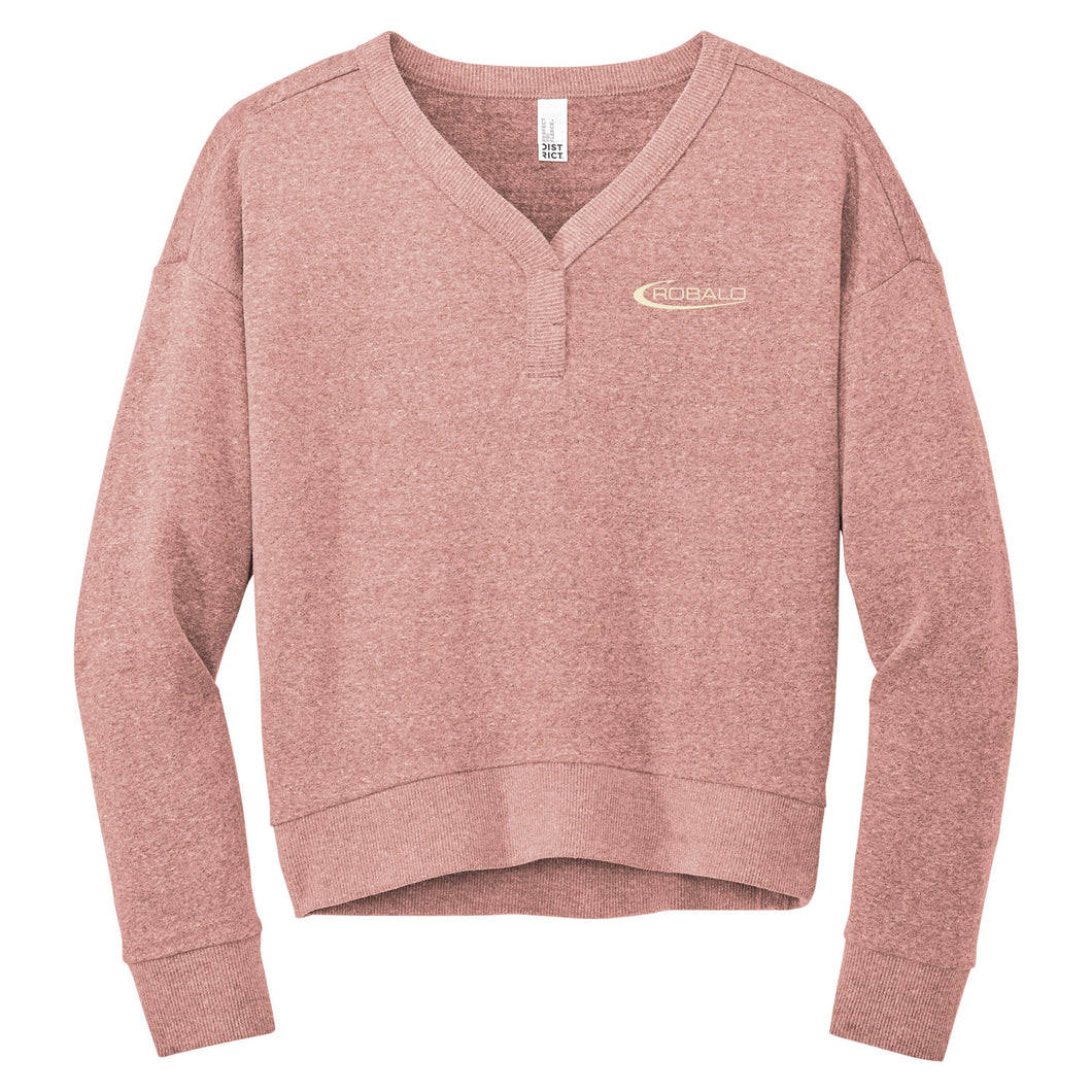 RBS217 Ladies Fleece Vneck Sweatshirt
