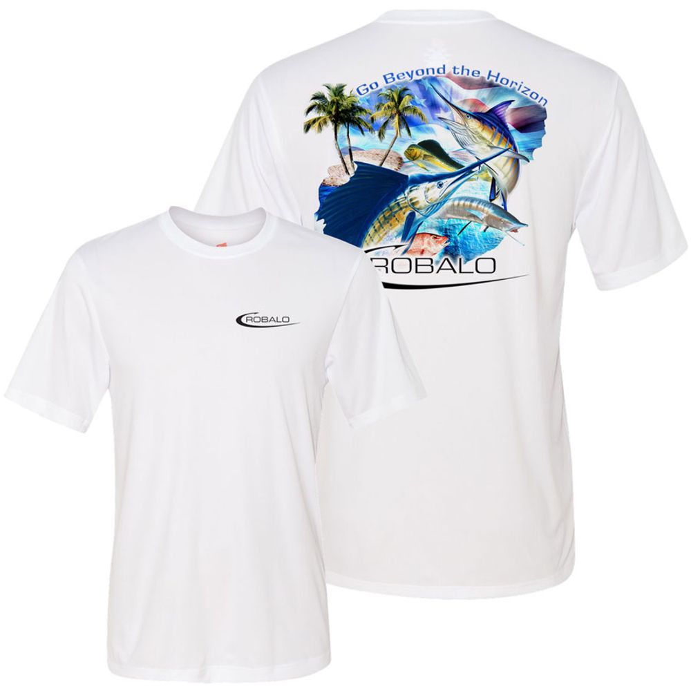 RBS74 Robalo Cool Dri Short Sleeve Fish Graphic Tee